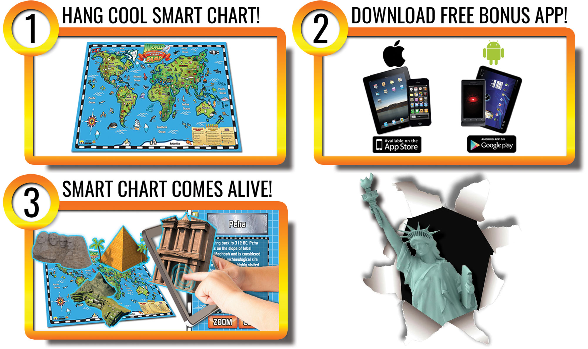 Popar Periodic Table of Elements Smart Chart (Small - 24" tall ...